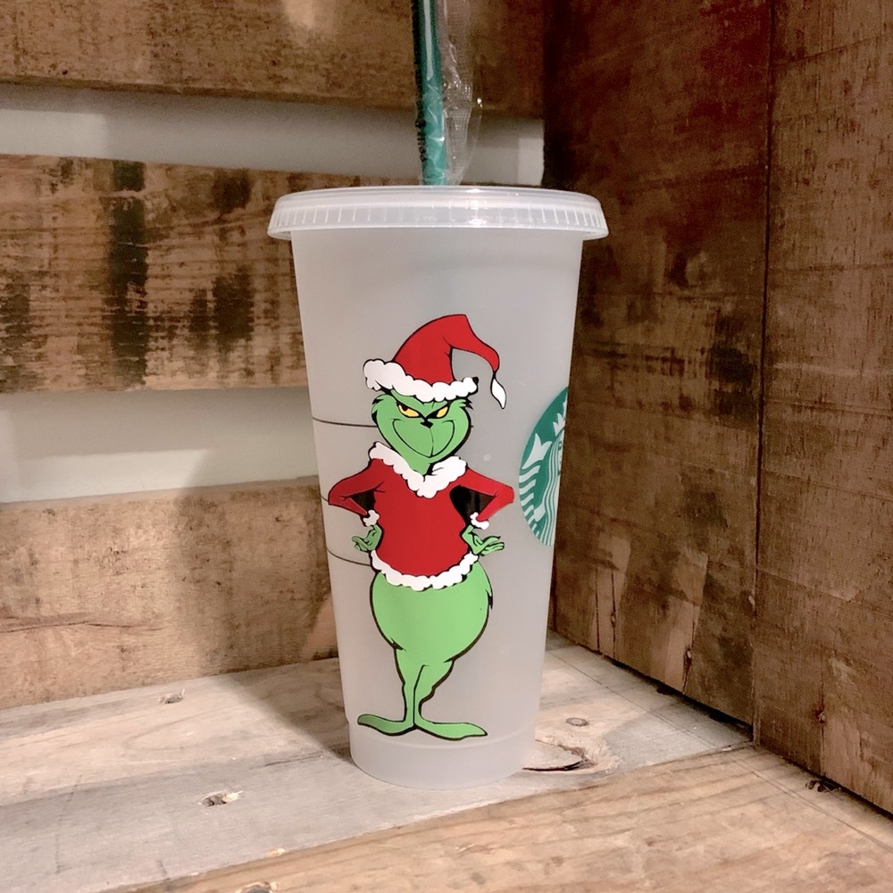 The Grinch Starbucks Cups
